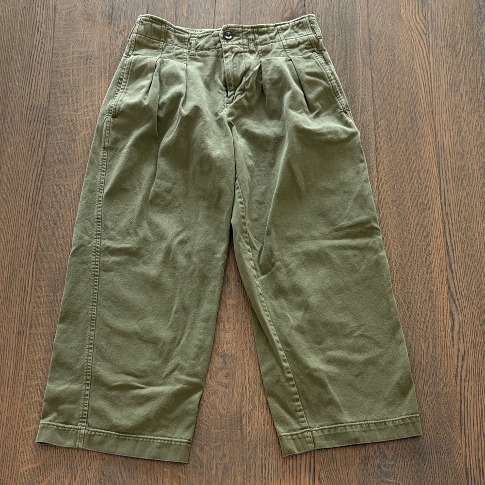 Maeve Olive Green Trousers